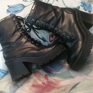 Leather boots